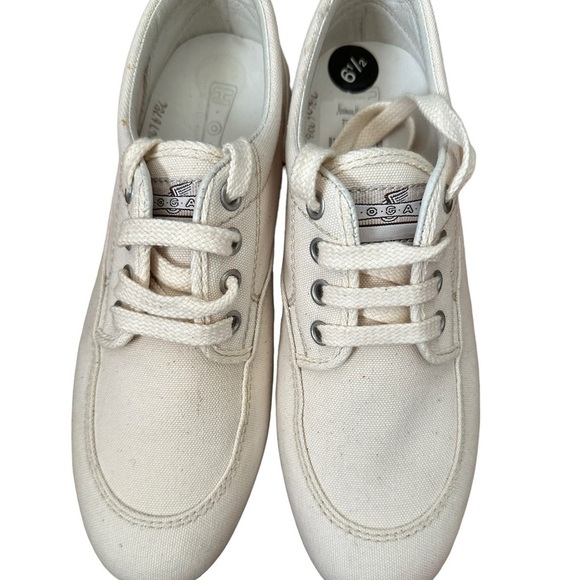 Hogan by TOD'S Scarpa H. Easy Donna Khaki Canvas Sneakers Shoes US 6.5 - Picture 5 of 10